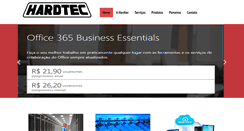 Desktop Screenshot of hardtec.com.br